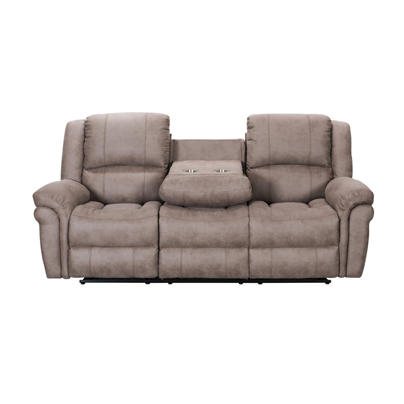 Sarrant 3 Seater Reclining Sofa, Taupe