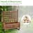 Brigetta Wood Planter Box with Trellis-2097814388