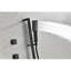 Structure de douche noir mat avec 6 jets pour le corps et douche à main, douchette pour appareil mural