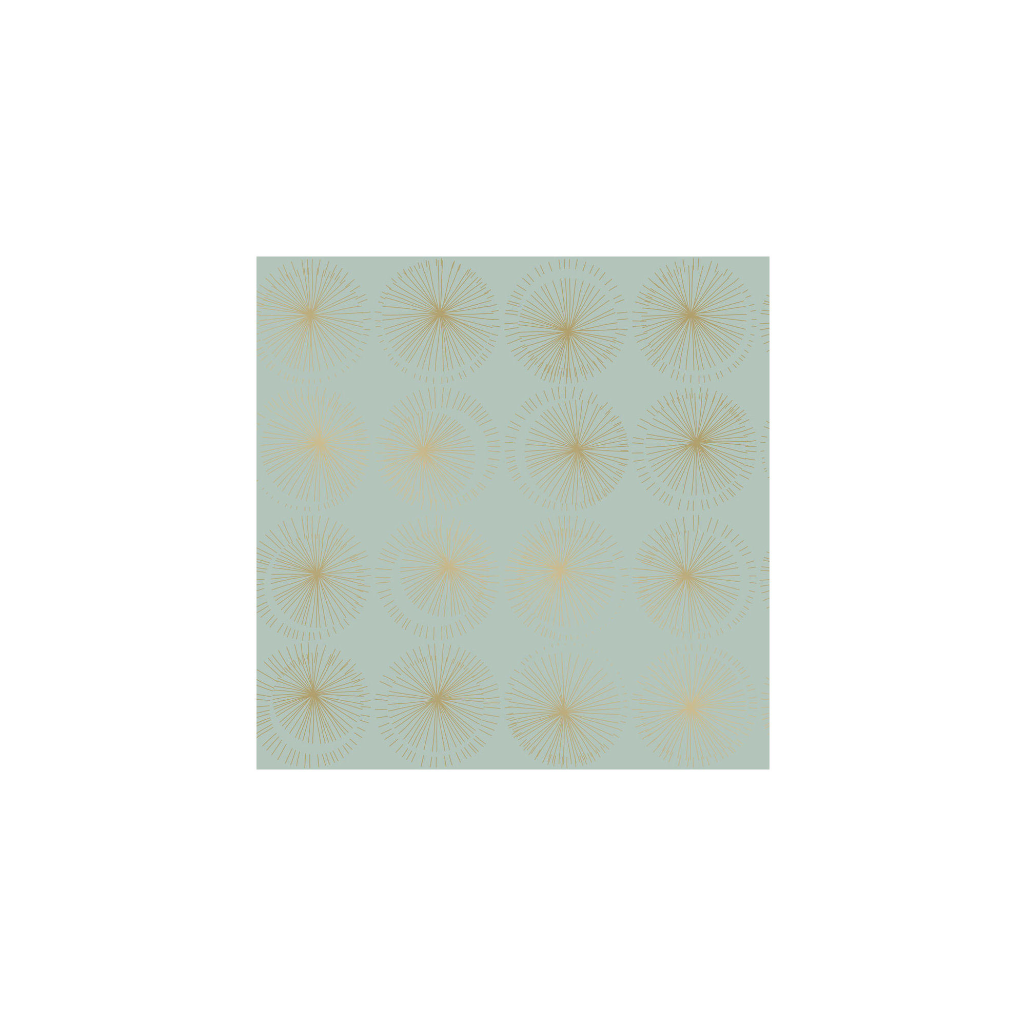 Goodbye Moon Peel and Stick Wallpaper, Green/Gold