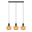 3-Light Boho Rattan Pendant