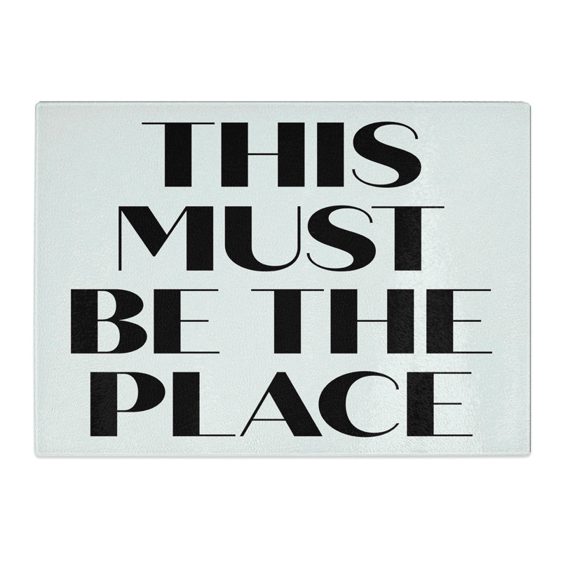 This Must Be the Place Chopping Board, 20cm W x 28.5cm L
