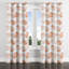 Rideaux abstraits - rideaux à œillets Terra Modern - orange et blanc - 1 panneau-1257085593-1257085597