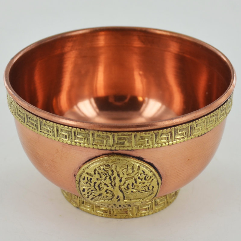 Armadeo Tree of Life Copper Bowl Sculpture