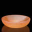 Grand plat en sélénite orange ciselé à la main du Maroc