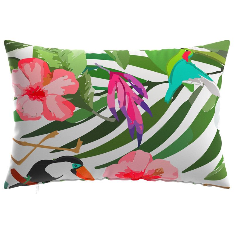 Taupe Cushion Cover, Rectangle 30cmH x 50cmW, Black