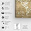 « mapamundi galaxy gold », impression sur toile-1962437561