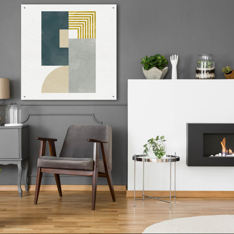 «Deco Glam 2 Sq» par Moira Hershey, art mural en verre acrylique, H 36 po x l 36 po x P 0,2 po
