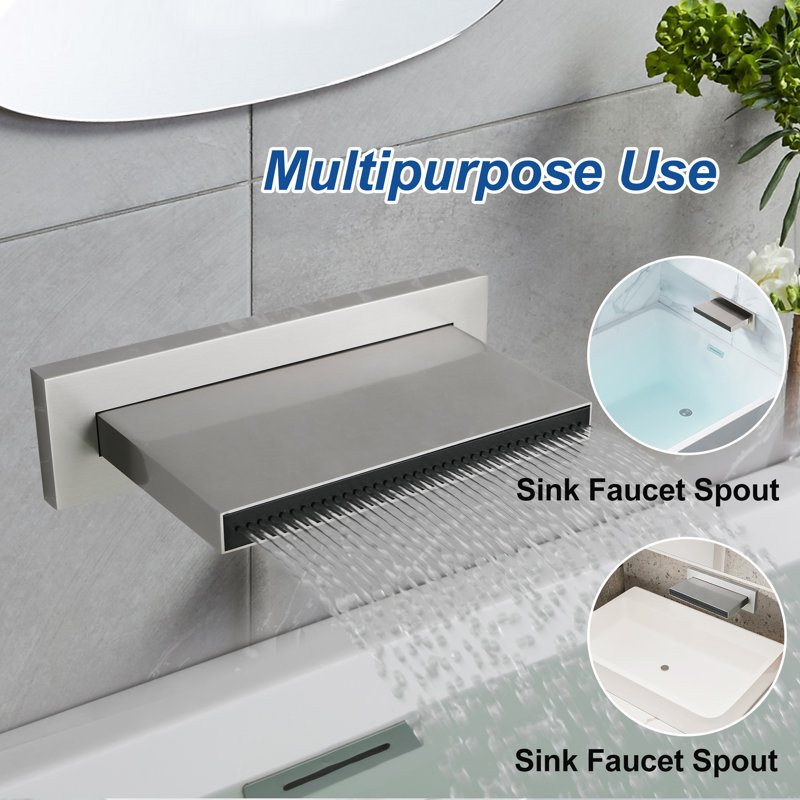 Tub Filler, Brushed Nickel