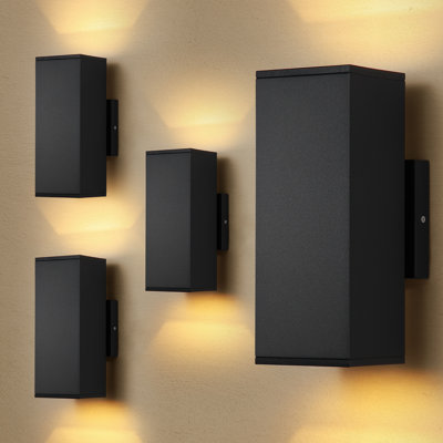 Outdoor Wall Lights, Led Up & Down Lighting, Ip65 Waterproof Outdoor Wall Sconces, 2700k Dimmable Porch Fixture