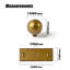 Bouton rond avec contre-plaque-111011973-112013955