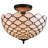 Jackqueline Glass Semi Flush Mount