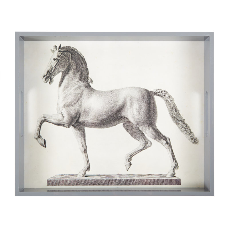 PLATEAU RECTANGULAIRE FORUM DOVE P 17 po x H 2 po