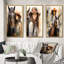«Cowgirl And Horse Bond», 3 pièces-980706528-980706529