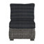 Fauteuil de chambre modulaire rustique tissé - gris ardoise-600847099-600847749-607864357
