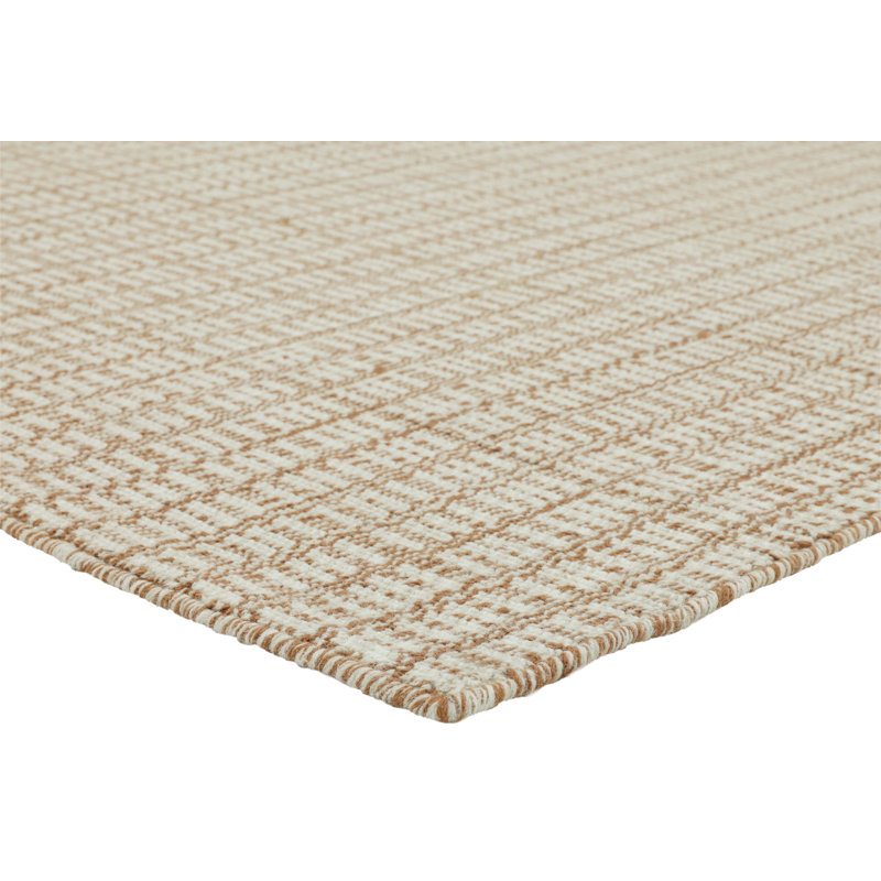 Kalise Bella Hand Tufted Wool Siba Rug, Rectangle 5' x 8', Rust