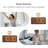 Wooden Digital Alarm Clocks For Bedrooms: Dimmable Dual Alarm Clock With Large Numbers For Bedside Desk - Brown