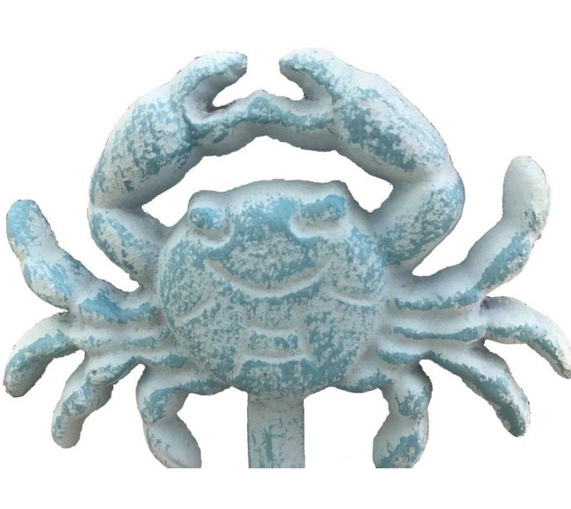 Jonette Metal Wall Wall Hook, Rustic Light Blue