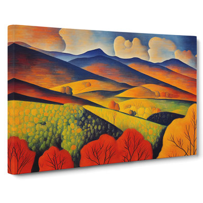 Unbeatable Meadow Landscape - Wrapped Canvas