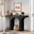 47" Narrow Black Console Table