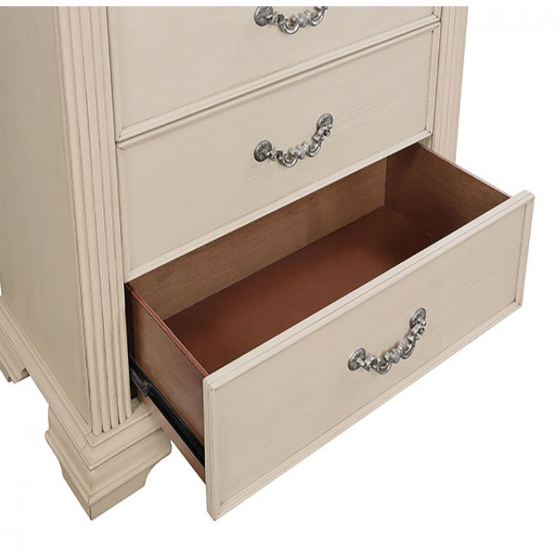 Roadde 37'' W 5 - Drawer Dresser, White