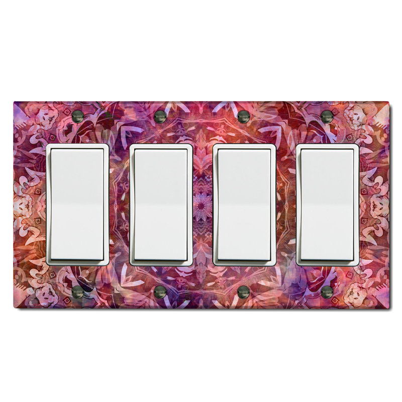 Religious Themed 4 - Gang Toggle Light Switch Standard Wall Plate