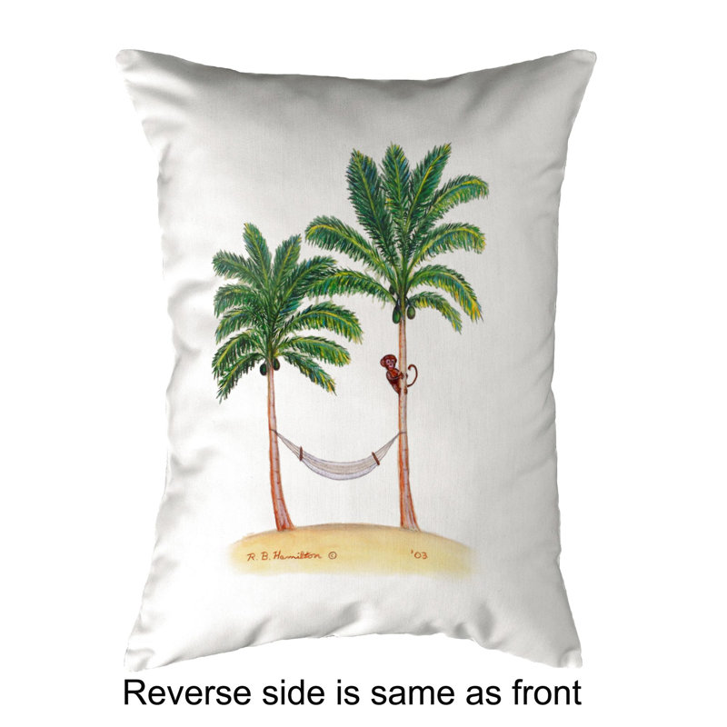  Coussin lombaire intérieur / extérieur Palm Trees and Monkey