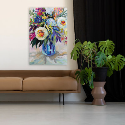 Blue And Bouquet Joy Of Color Art