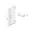 Porte de douche pivotante l 34 po x H 72 po en noir mat avec verre. Enrichissez l'ambiance de votre salle de bain. Fabrication de qualité. Nettoyage simple. Installation professionnelle recommandée. Trempé facile à