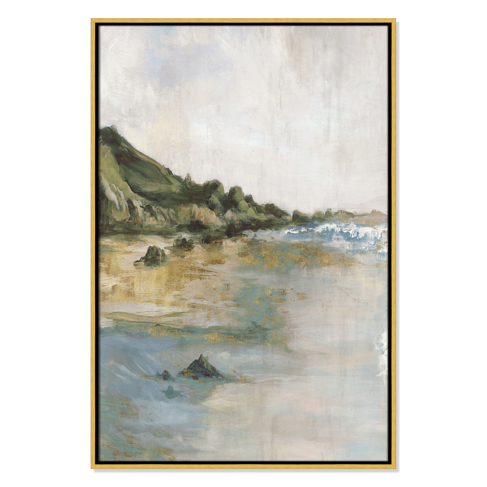 Cordoba "Tide's Edge" Print, 37.5" H x 25.5" W, Gold