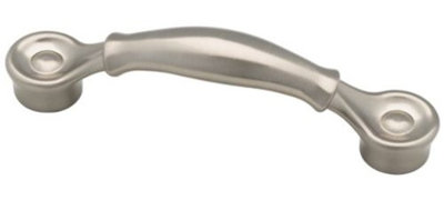 Poignée cloche double 3 po ou 3-3 / 4 po nickel satiné