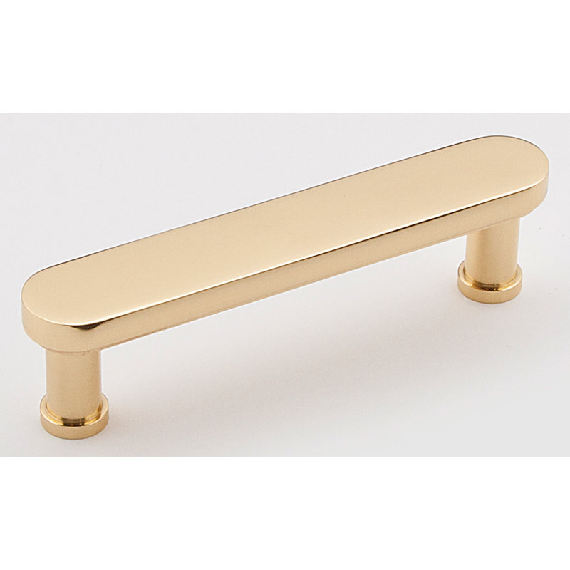 Moderne Bar / Handle Pull, 3", Polished Brass