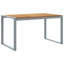 Rectangular Wood Top Dining Table with Steel Base-615700792