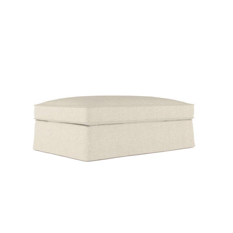 Mulberry Ottoman, Dark Brown, Vintage Leather Alabaster