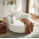 Chaise pivotante 360 ° avec 3 coussins amovibles