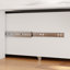 Lit escamotable escamotable avec tables de chevet et finition blanche