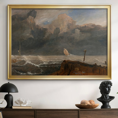 Port Ruysdael-J.M.W. Toile tendue avec châssis Turner, 1827