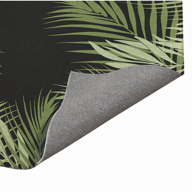 Paillasson Waving Palm Indooor, Gris anthracite, 48" W x 72" L