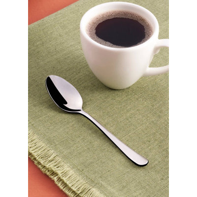Cuillère à moka en acier inoxydable Clista | Argent | 4,7 po | paquet de 12