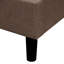 Contemporary Full Size Upholstered Platform Bed, Tufted Headboard, Brown