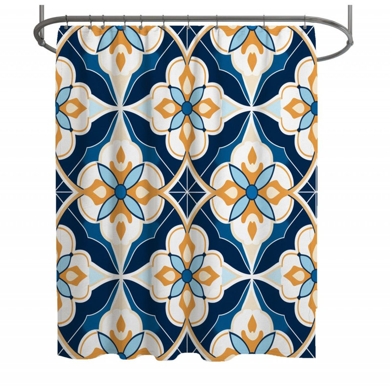 Deantrae Floral Shower Curtain, 73"H x 70"W