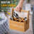 Bamboo Rectangle Flatware Caddy-10160652