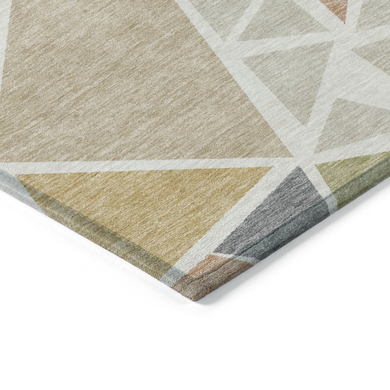 Tapis intérieur / extérieur lavable à la machine Chayden ACN1039, Rectangle 2 pi 6 po x 3 pi 10 po