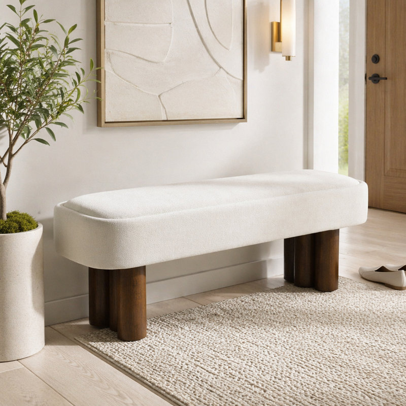 Banc rembourré 51,57 L, Beige