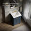 Charlemont Meuble-lavabo de salle de bain avec lavabo et comptoir en quartz-93330307