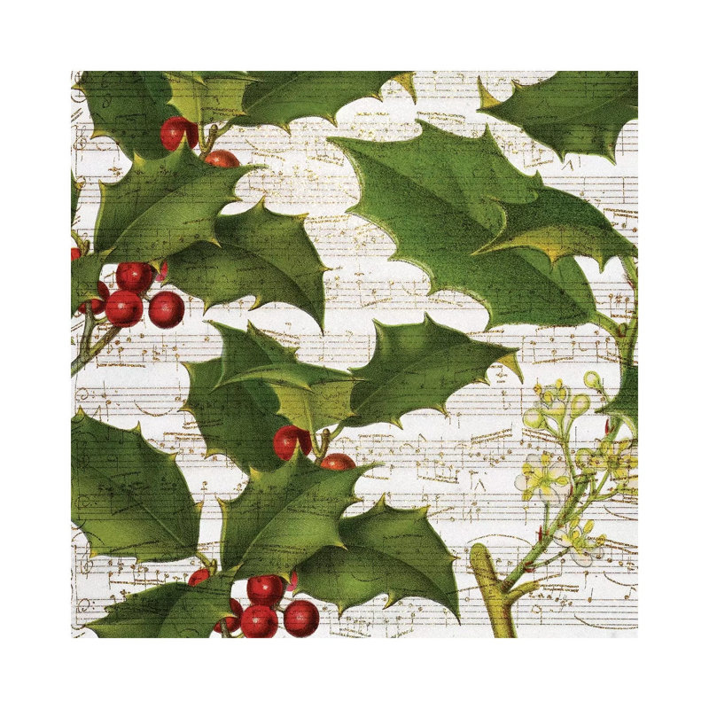 Glitter Christmas II 1 Piece Wrapped Canvas Wall Art, 45.72 cm H x 45.72 cm W x 3.175 cm D