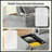 107'' Modular Sectional Pull-Out Sofa