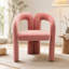Ensemble confortable de chaises d'appoint rembourrées en velours pour divers espaces-1885463211
