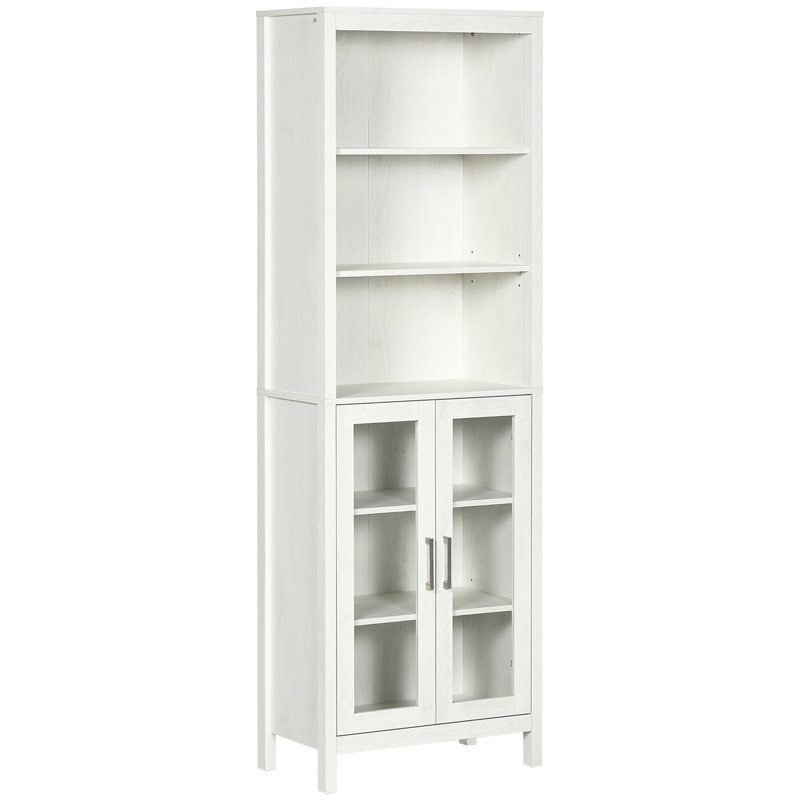 Space-saving Storage Particle Board Modern Bathroom Linen Tower For Contemporary Spaces