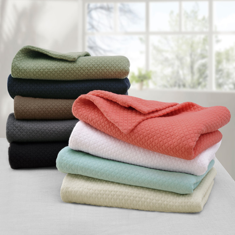 Taupe Cotton Reversible Twin Bedspread Set